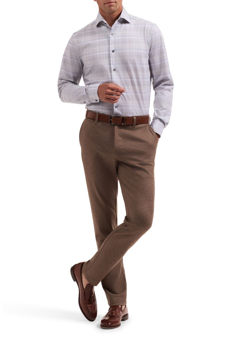 Devon OoohCotton® Plaid Button-Up Shirt, Alternate, color, SAND