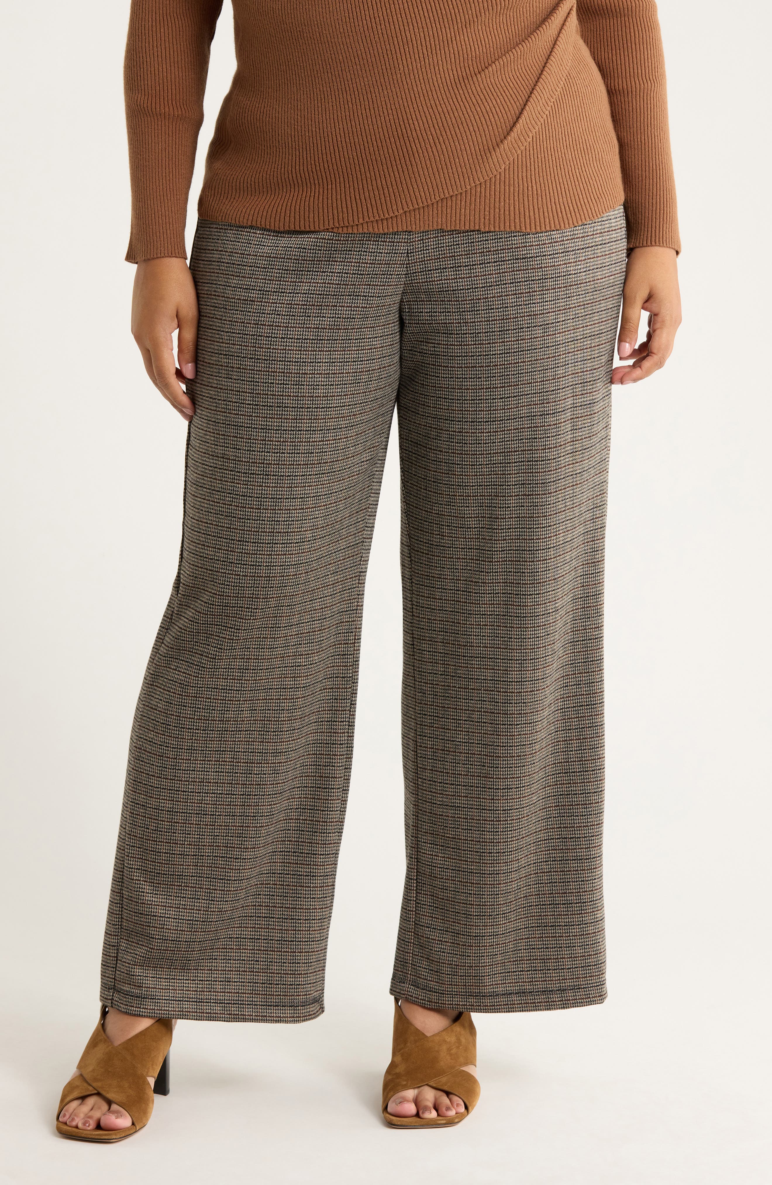 MAX STUDIO Double Knit Wide Leg Pants
