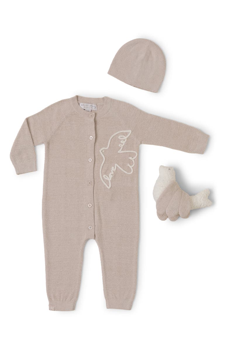 Barefoot Dreams<sup>®</sup> CozyChic<sup>®</sup> Ultra Lite<sup>®</sup> Covered in Prayer Baby Love Dove Set, Main, color, 