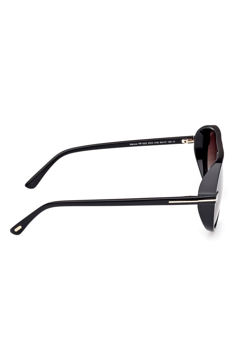 TOM FORD Marcus 60mm Gradient Pilot Sunglasses, Alternate, color,