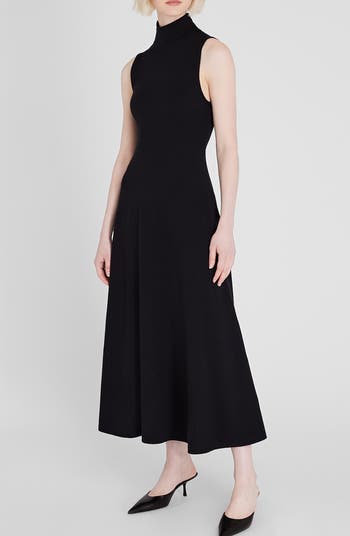 Club Monaco Sleeveless Turtleneck Wool & Cashmere Dress