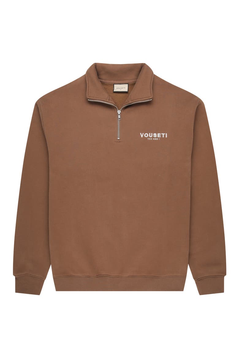 The OG Quarter Zip Pullover, Alternate, color, COFFEE