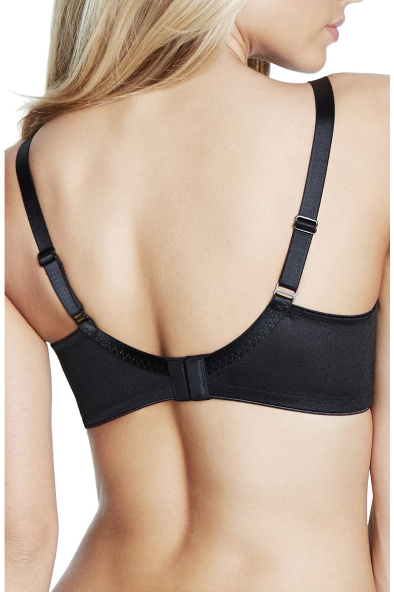 Lila Seamless Minimizer Bra, Alternate, color, BLACK