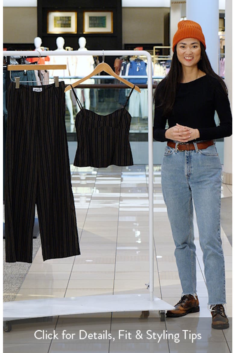 Kierstyn Stripe Crop Cotton Top & Wide Leg Pants Set video