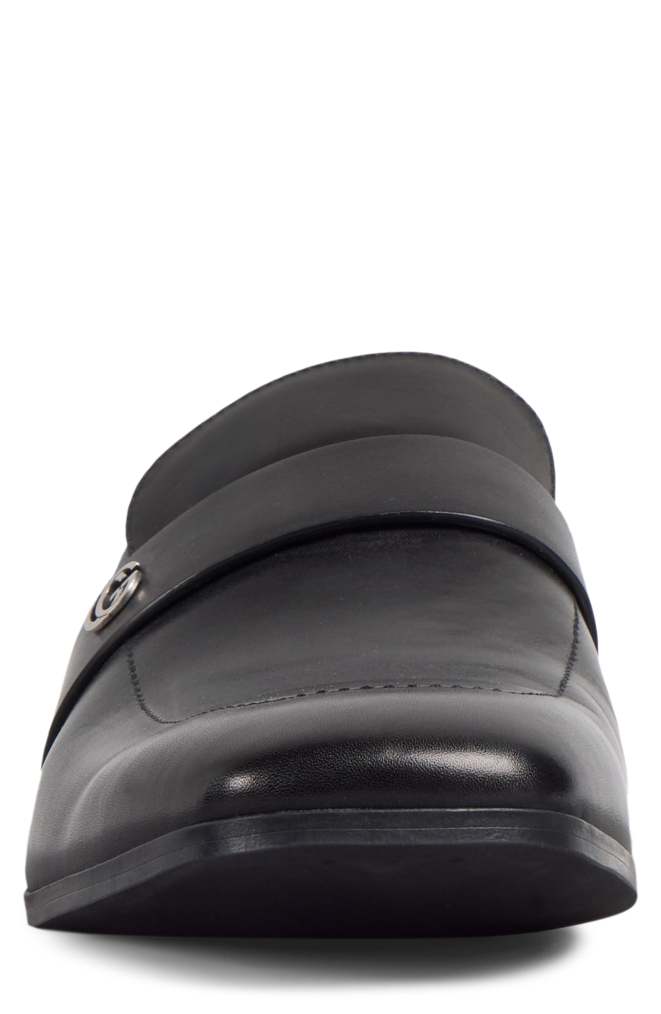 Narmada Leather Penny Loafer, Alternate, color, NERO