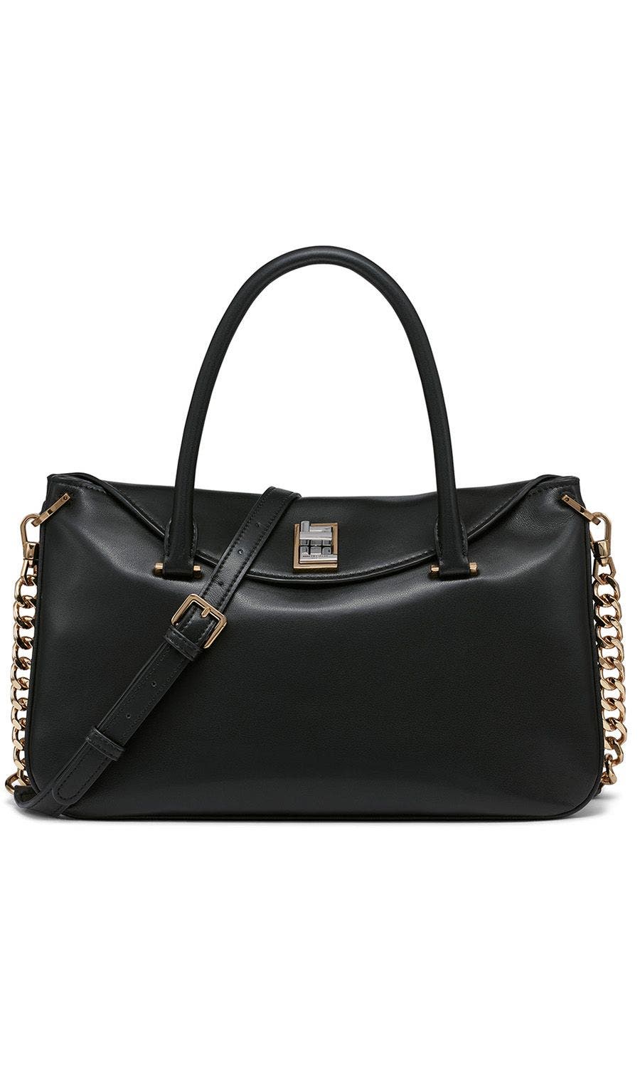 KARL LAGERFELD PARIS Nadine Satchel, Main, color, Black