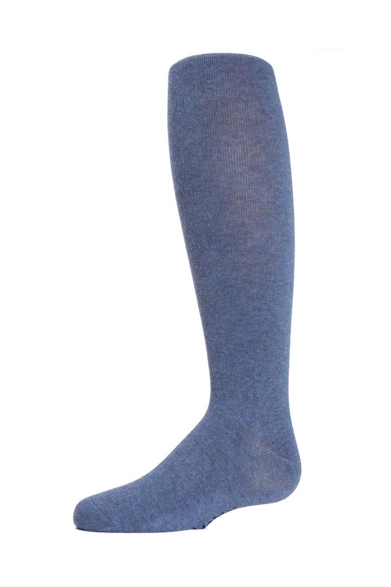 Kid's Soft Pima Cotton Opaque Tights, Main, color, Light Denim