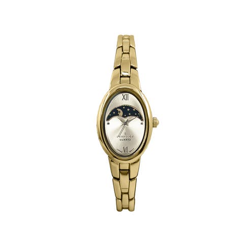 Sun Moon Oval Link Bracelet Watch- 30x25MM