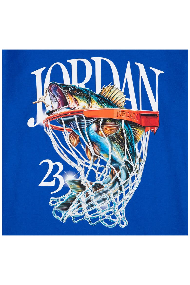 Kids' Catch of the Day Graphic Cotton Blend T-Shirt, Alternate, color, GAME ROYAL