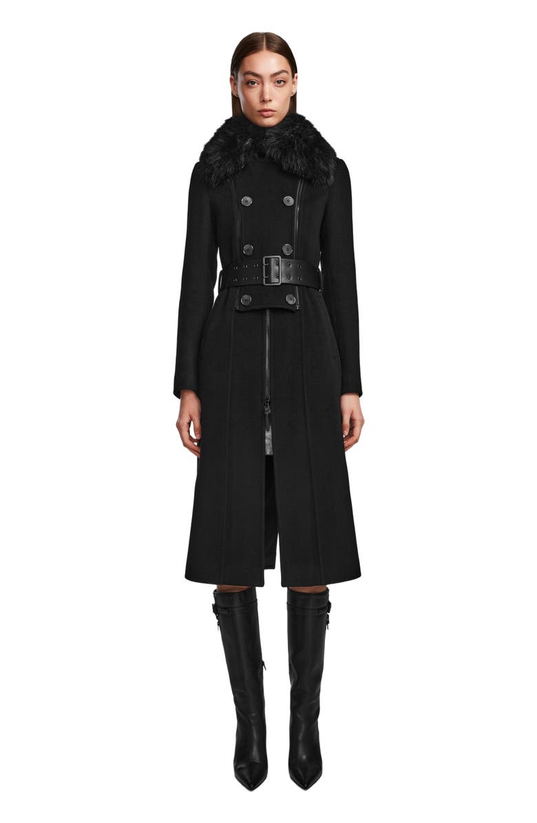 Rudsak VIRGINIE WOMEN'S BELTED WOOL COAT, Main, color, 