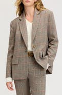 Sam Edelman Rhinestone-Trim Oversized Blazer