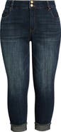 KUT from the Kloth Amy Frayed Crop Slim Straight Leg Jeans