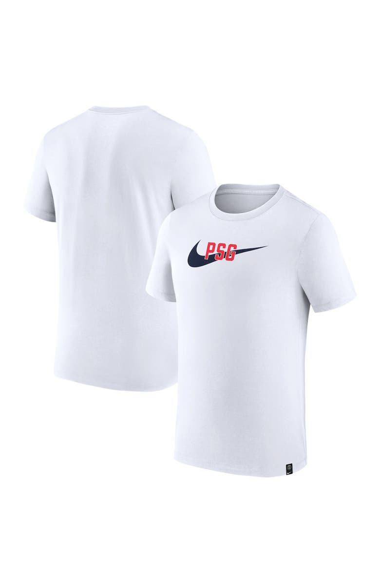 Nike Men's Nike White Paris Saint-Germain Swoosh T-Shirt, Main, color, White