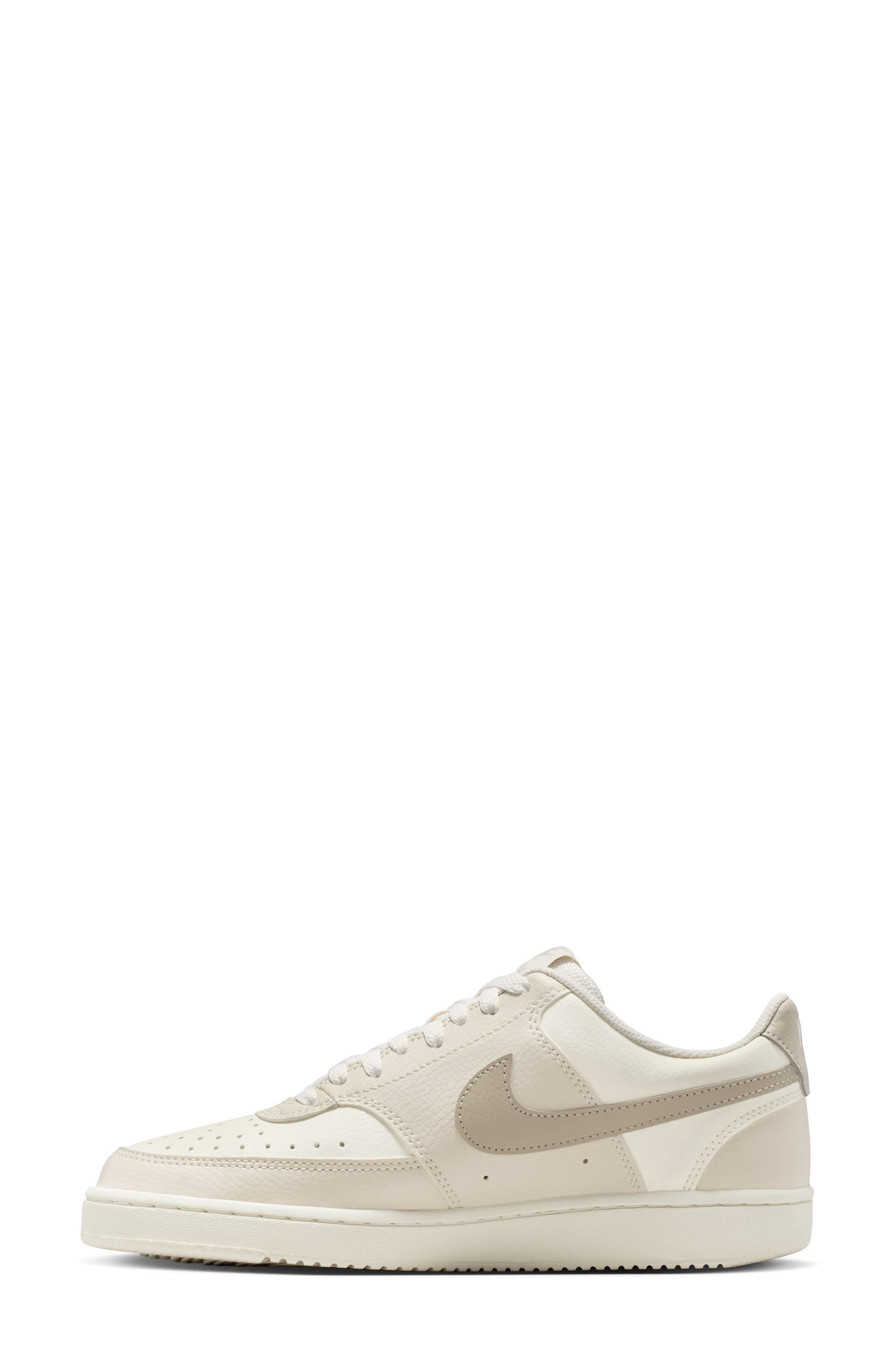 Court Vision Low Sneaker, Alternate, color, SAIL/ CREAM/ LIGHT BROWN