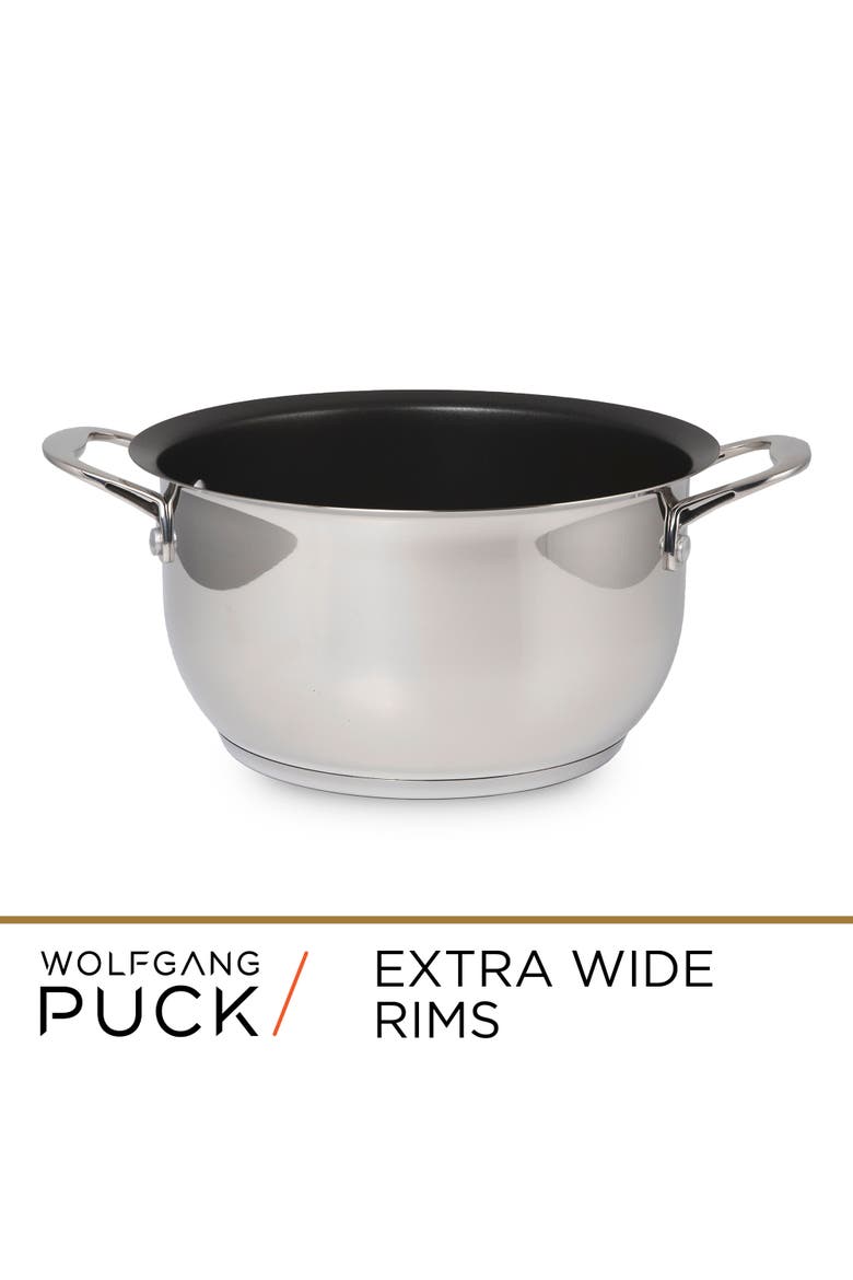 6 Piece Stainless Steel Pots and Pan Set, Alternate, color, Stainless Steel