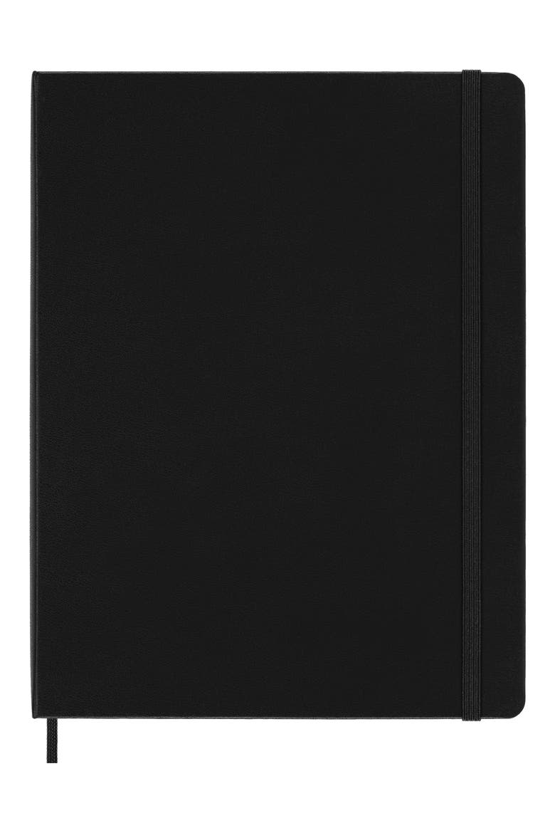 Classic Hardcover Extra Large Notebook, Alternate, color, BLACK