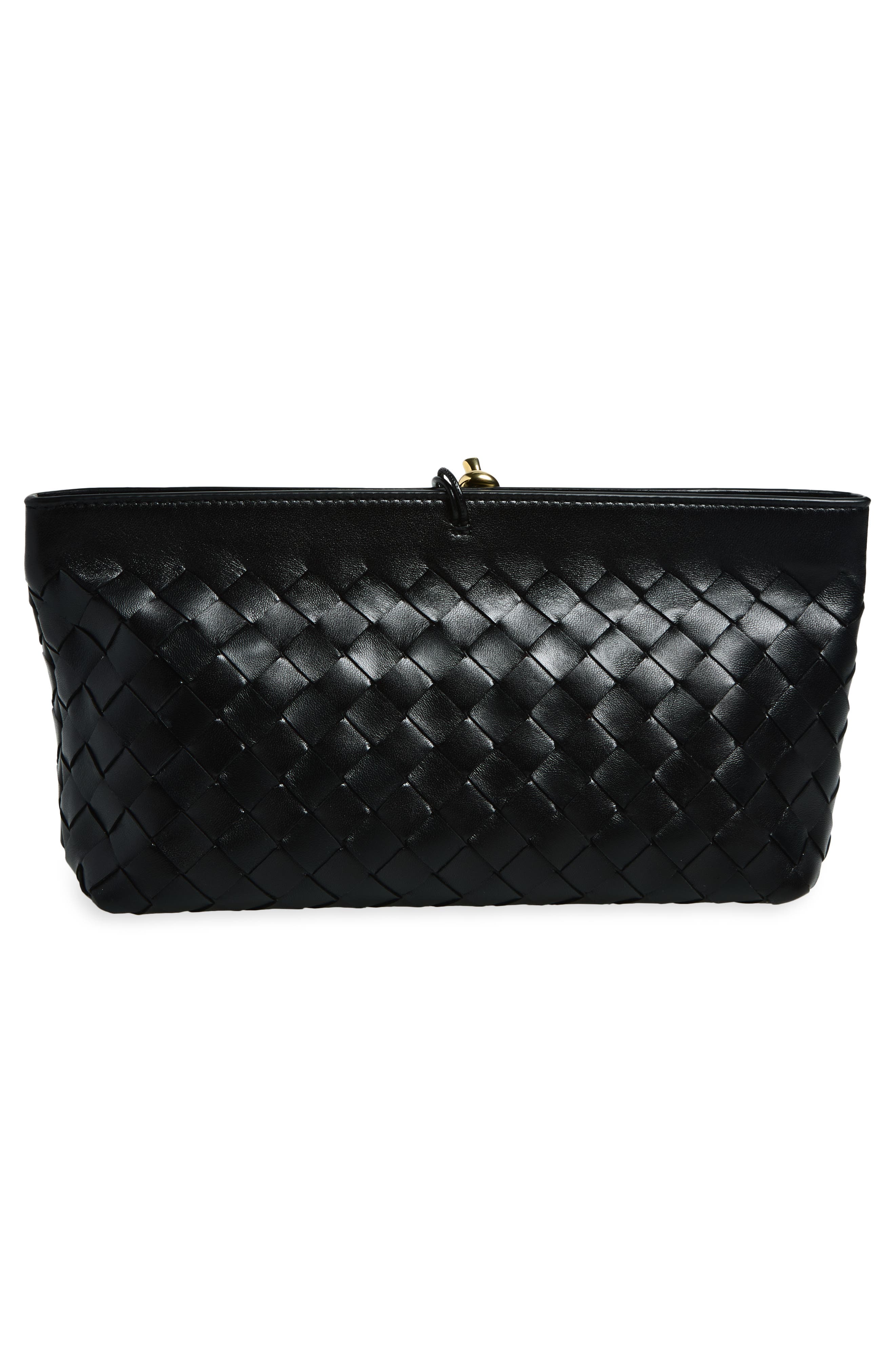 Bottega Veneta Andiamo Boat Clutch, Alternate, color, Black-M Brass