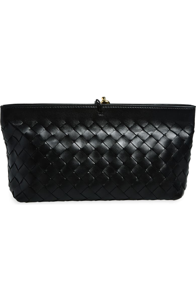 Bottega Veneta Andiamo Boat Clutch, Alternate, color, Black-M Brass