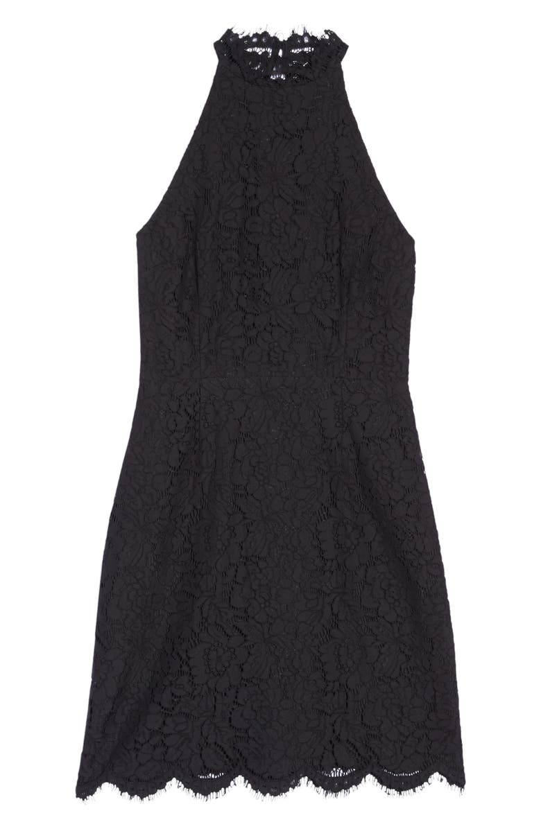 BB Dakota by Steve Madden BB Dakota Cara High Neck Lace Cocktail Dress, Alternate, color, 