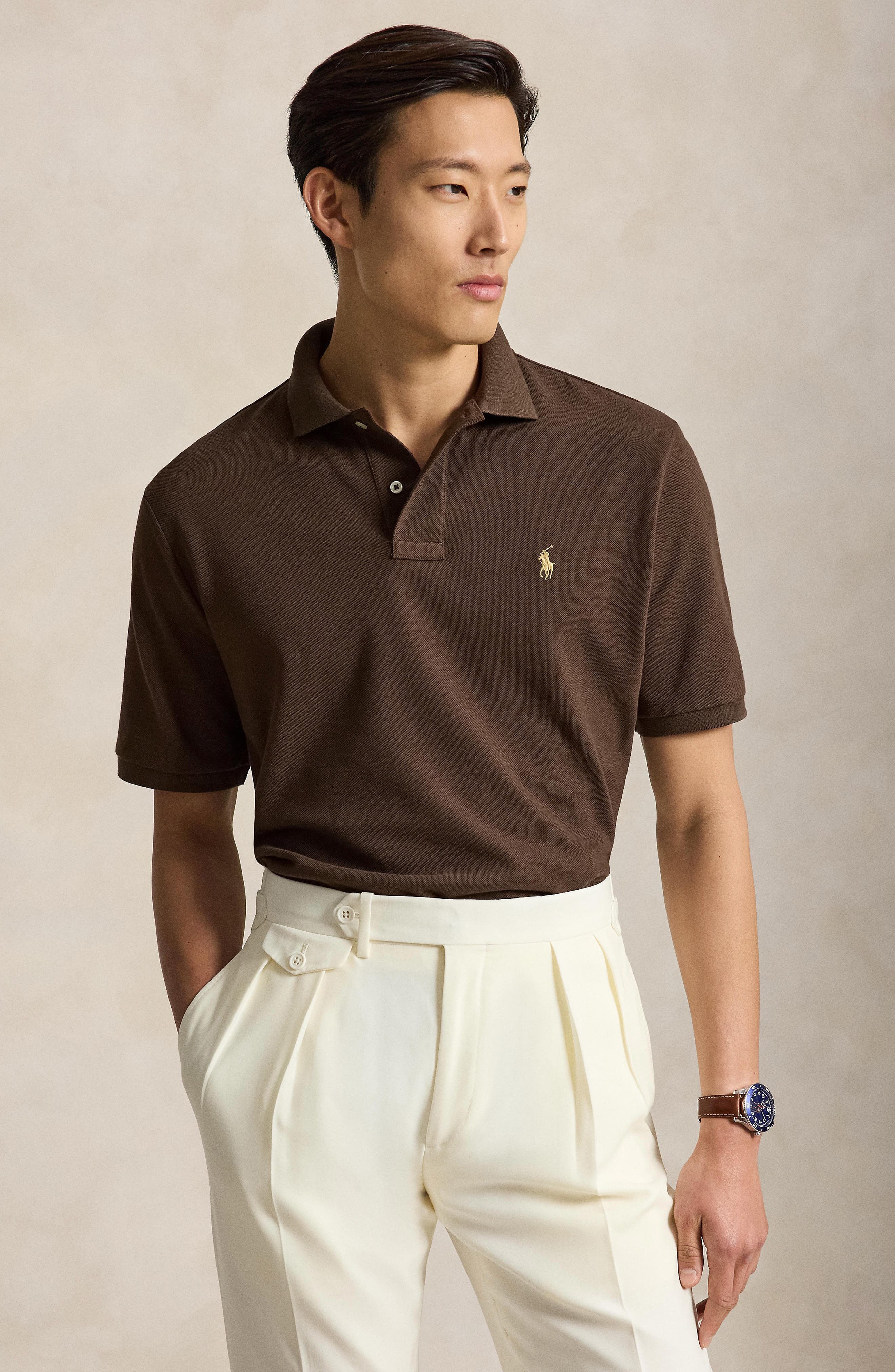 Polo Ralph Lauren The Iconic Solid Cotton Piqué Polo (Men) | Nordstrom