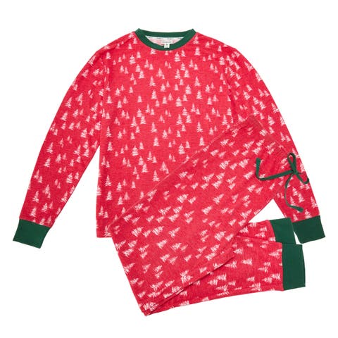 2 Piece Holiday Trees Pajama Set (Women)