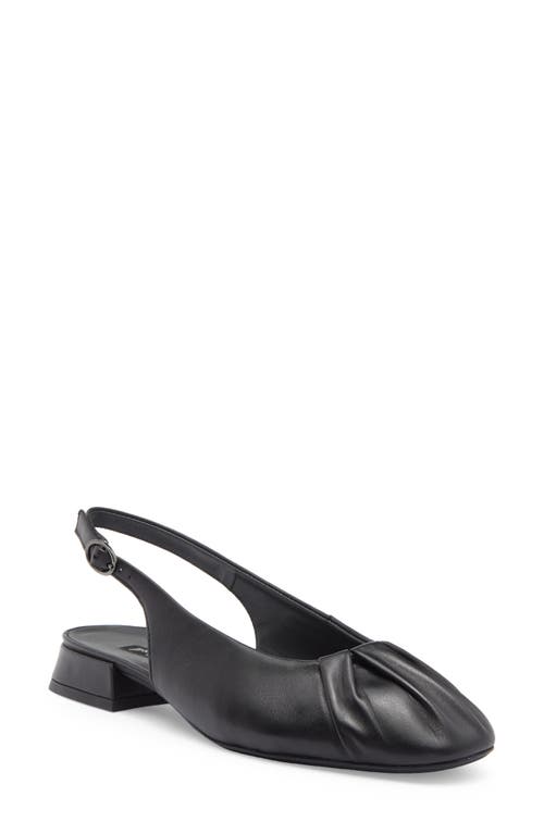 Paul Green Adele Slingback Flat In Black Soft Nappa