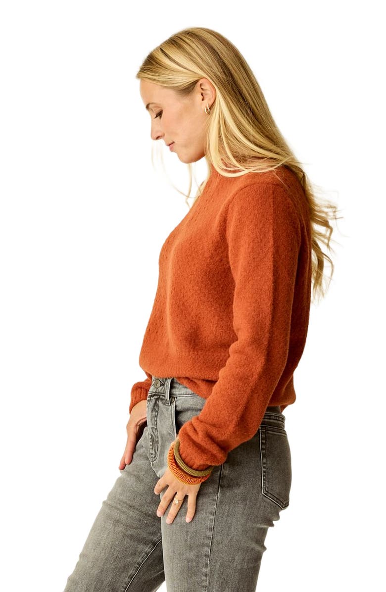 Carve Designs Monroe Stitched Sweater, Alternate, color, Copper