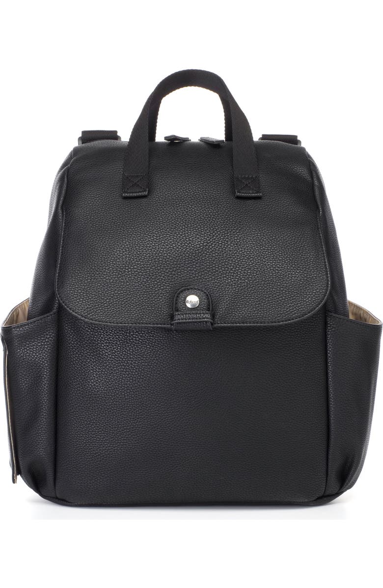 Babymel Robyn Convertible Faux Leather Diaper Backpack, Main, color,