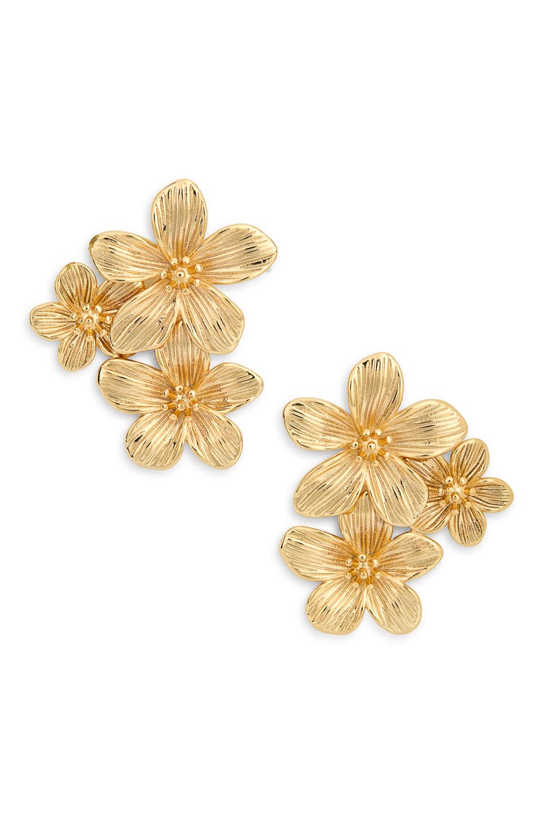Botanique Stud Earrings, Main, color, GOLD