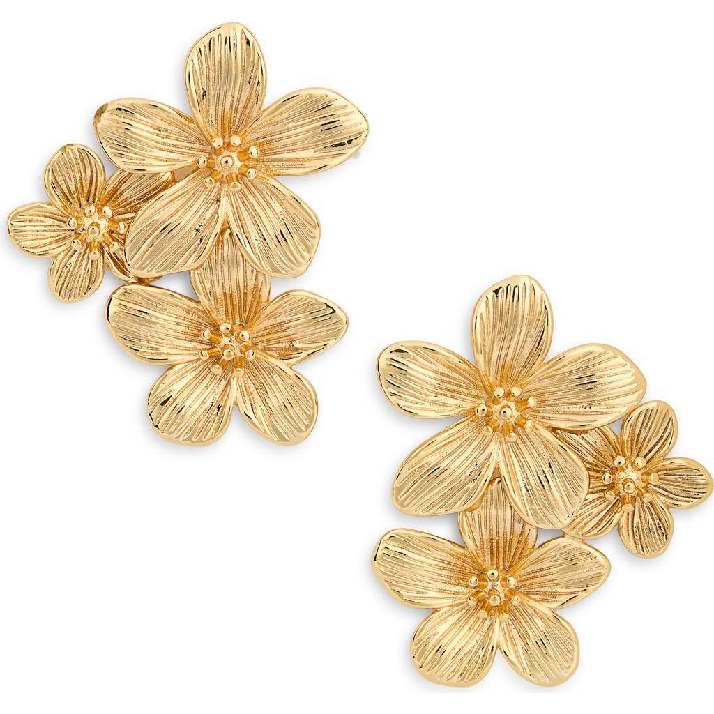 Shashi Petite Botanique Earrings In Gold