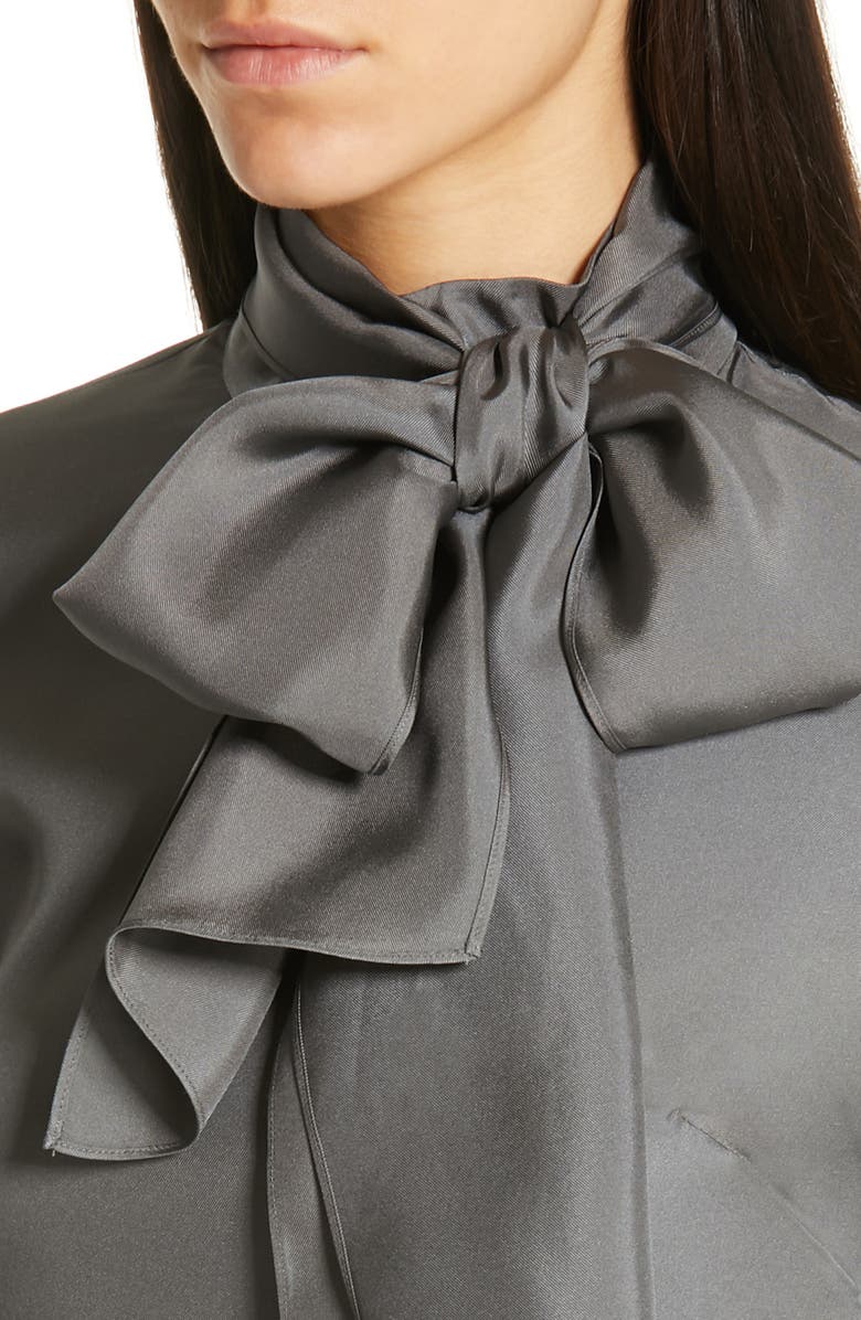 Ted Baker London Marther Tie Neck Silk Blouse, Alternate, color, 