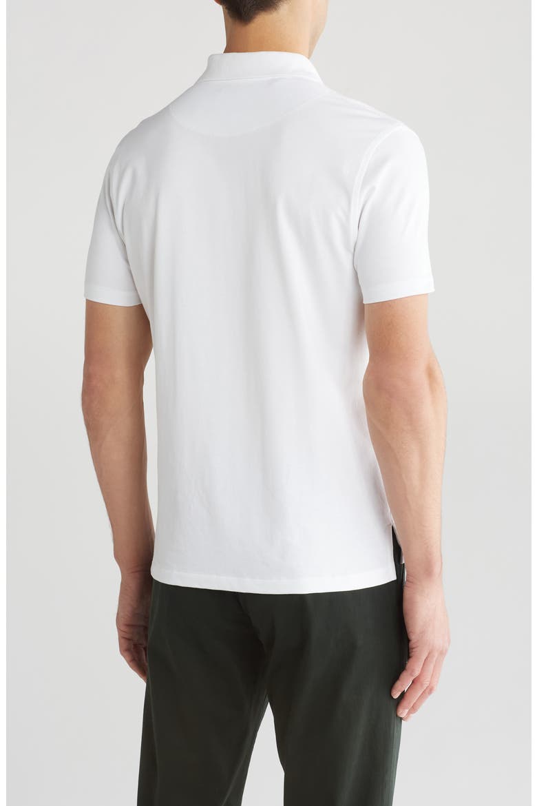 Dalmore Sports Fit Knit Polo, Alternate, color, WHITE