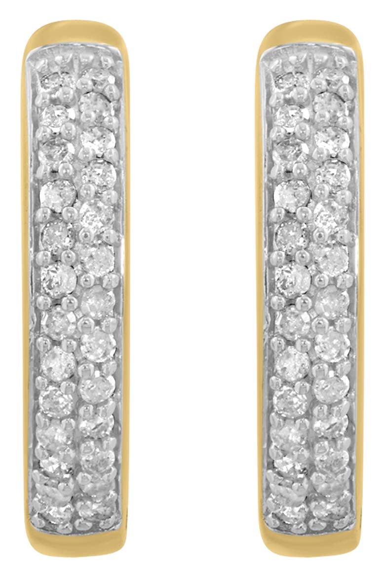 Diamond Hoop Earrings, Alternate, color, GOLD