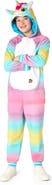 OppoSuits Kids' Unicorn One Piece Hooded Jumpsuit
