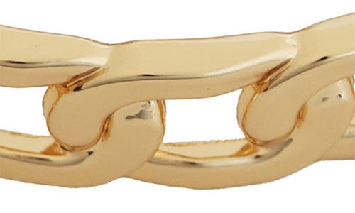 Panacea Curb Link Hinged Bangle In Gold