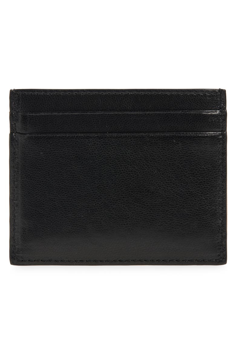 Viva Superstar Leather Card Holder, Alternate, color, BLACK/ TAN