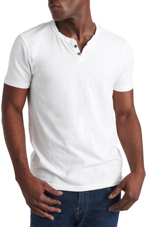 Button Notch Neck T-Shirt