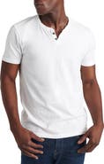 Lucky Brand Button Notch Neck T-Shirt