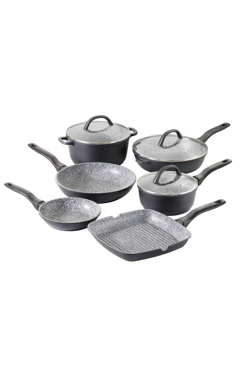 Cuisine::pro<sup>®</sup> STONE X² 9 Piece Cookware Set, Main, color, Black