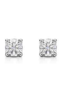 BEST SILVER Moissanite Stud Earrings