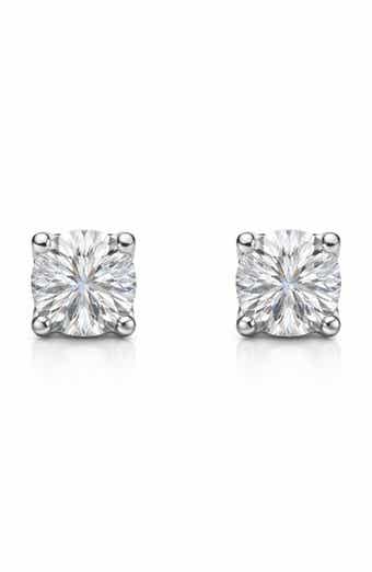 BEST SILVER Moissanite Stud Earrings