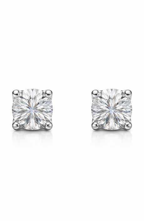 BEST SILVER Moissanite Stud Earrings