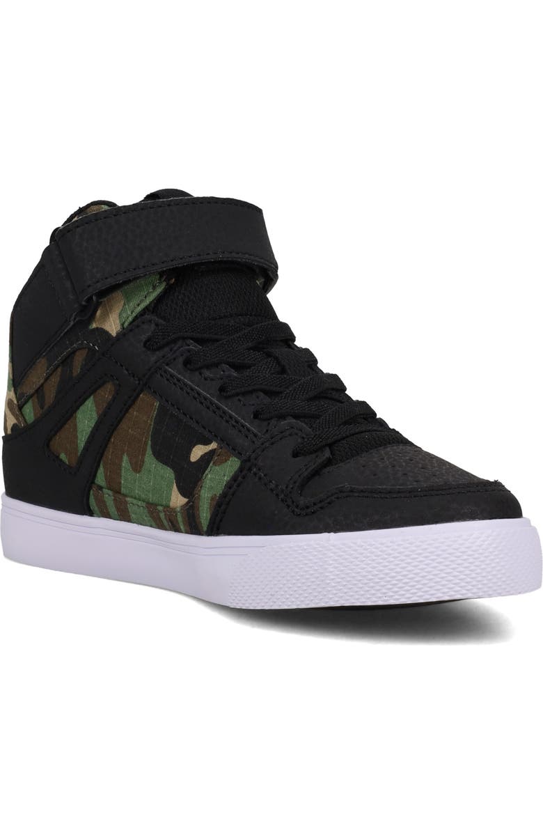 DC Shoes Kids' Pure HI High Top Sneaker, Main, color, Black Camo