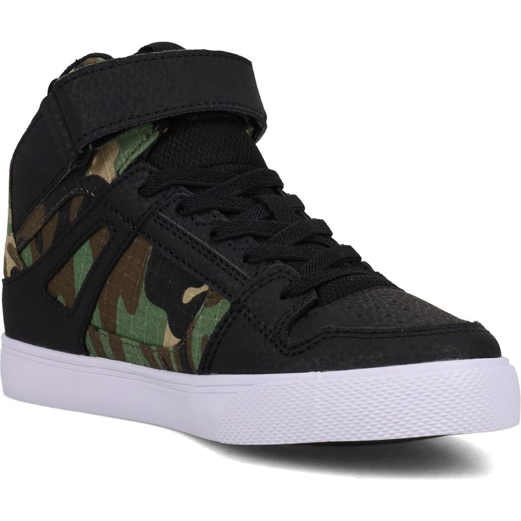 Dc Shoes Kids' Pure Hi High Top Sneaker In Black