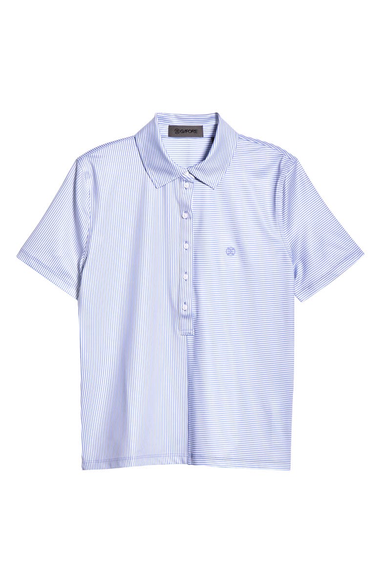 G/FORE Mix Stripe Short Sleeve Golf Polo, Alternate, color, Willow