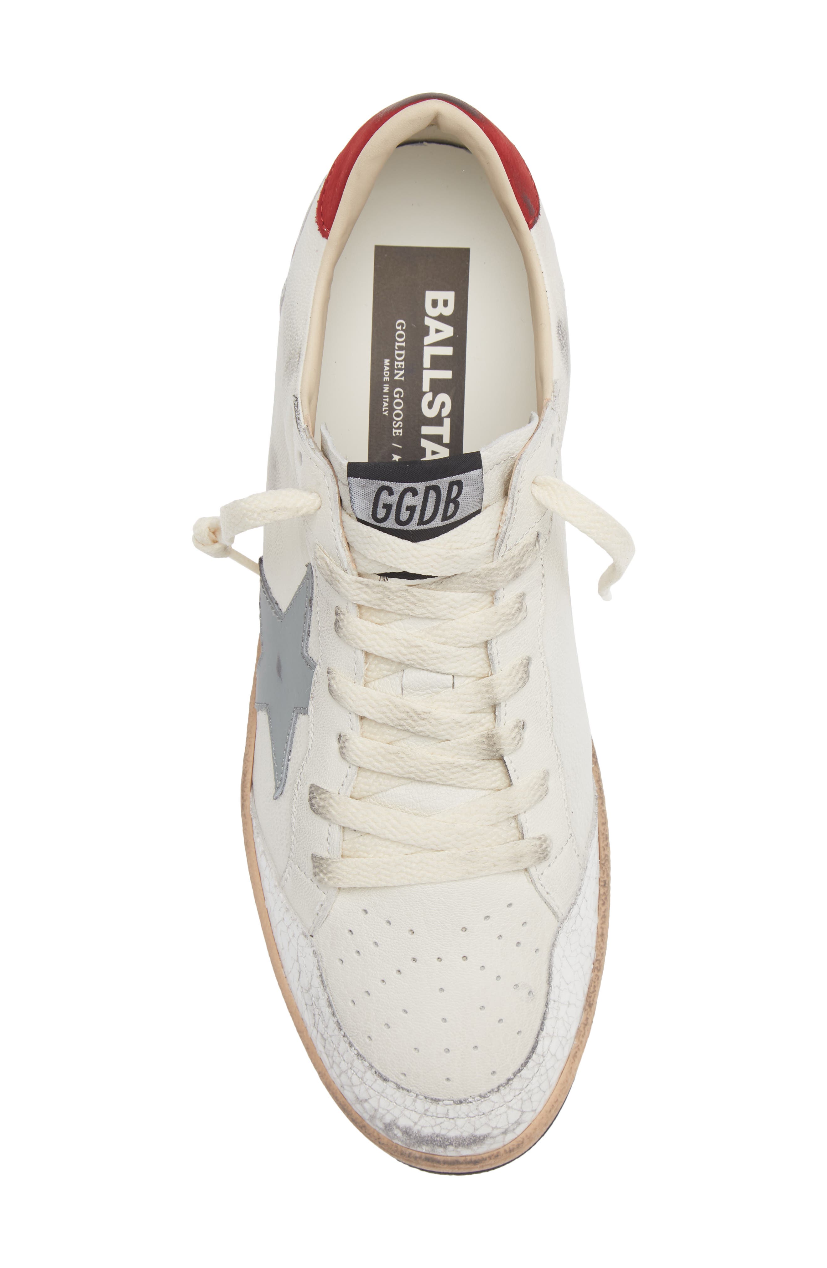 Ball Star Sneaker, Alternate, color, WHITE/ SILVER BLUE/ RED