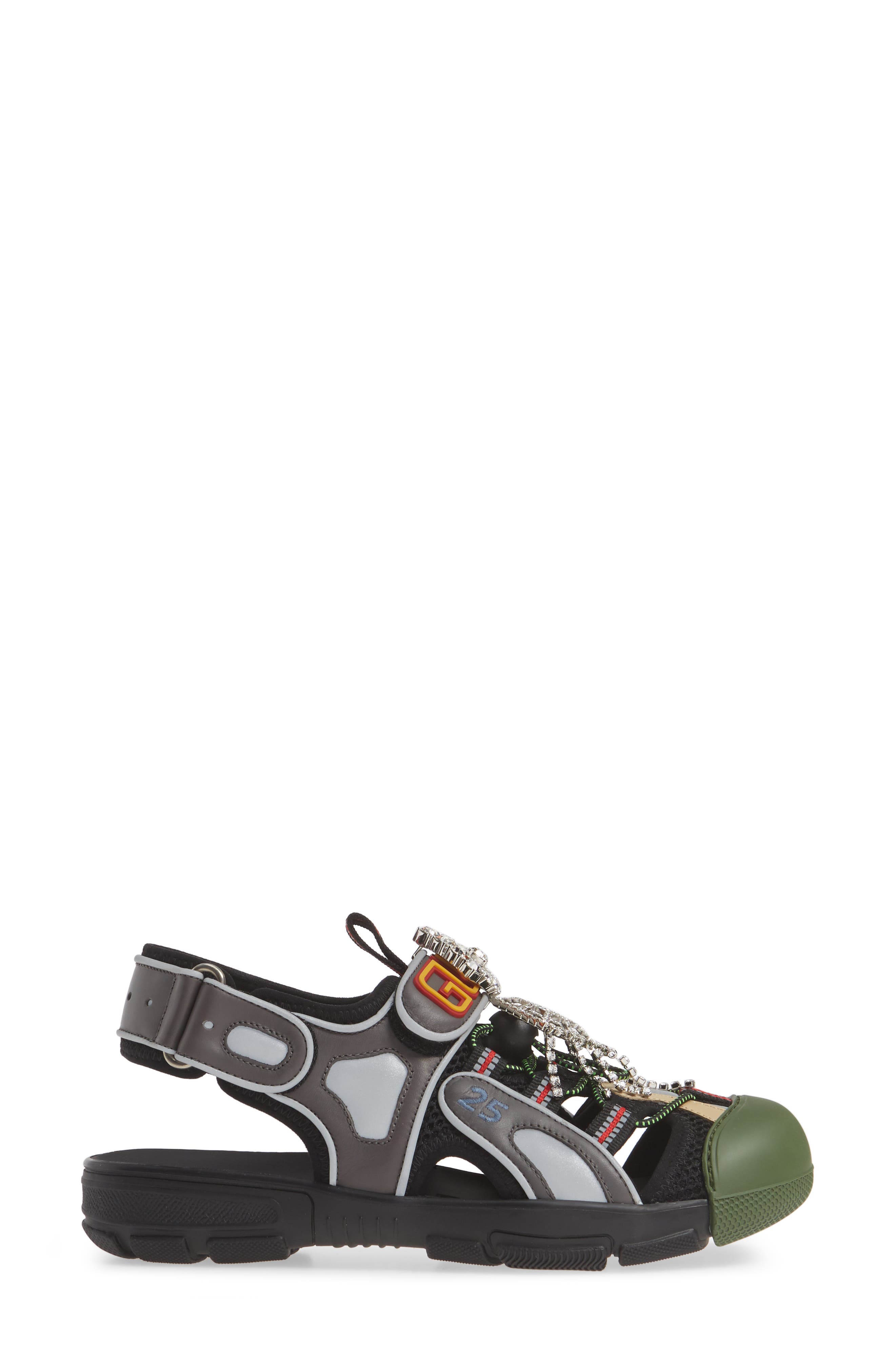 Gucci Tinsel Sport Sandal, Alternate, color, 