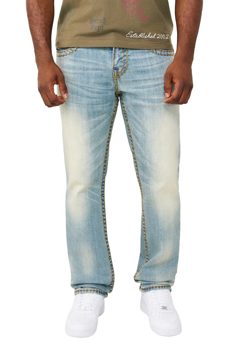 Ricky Super T Relaxed Straight Leg Jeans, Main, color, SEAGRASS MEDIUM WASH