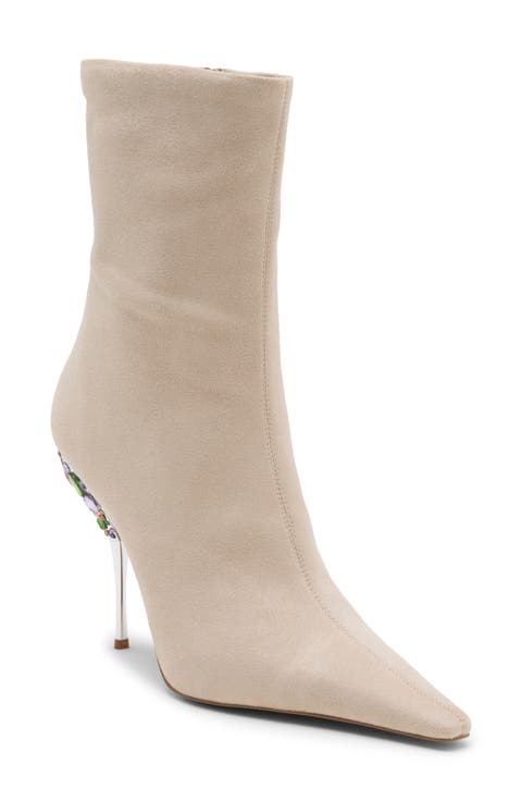 Crowned Pointed Toe Bootie