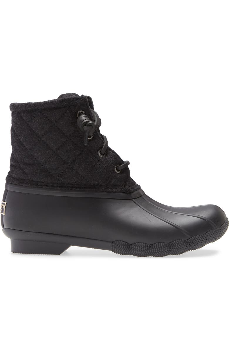 Sperry Saltwater Quilted Waterproof Rain Boot, Alternate, color,